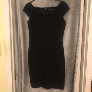 Antonio Melani Navy Pinstripe Dress